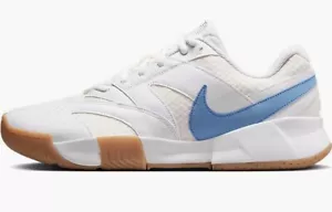 Nike Court Lite 4 Tennis Pickleball Shoes White Light Blue Size 14 FD6574-107 - Picture 1 of 6
