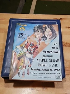 1982 - 29th Annual Shrine Maple Sugar Bowl - New Hampshire Program w/ Clippings - Picture 1 of 8
