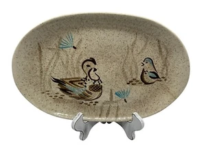 Oval Vintage Platter Bob White by Red Wing Pottery MCM Collectible Serveware - Picture 1 of 16