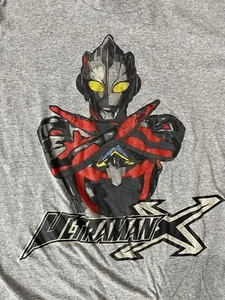 2015 Official Ultraman X Gray Cotton Shirt Size Medium Grey Ultra Man Tee M - Picture 1 of 5