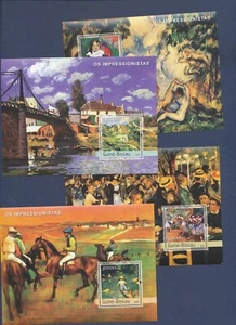 GUINEA-BISSAU - four MNH S/S - Impressionists Art - 2003 - Picture 1 of 2