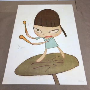 Yoshitomo Nara Marching on a Butterbur Leaf Limited Edition Art Print - IN HAND - Picture 1 of 5