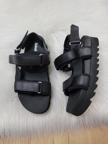 Timberland Santa Monica Sunrise sandali neri con cinturino posteriore da donna taglia 7 5