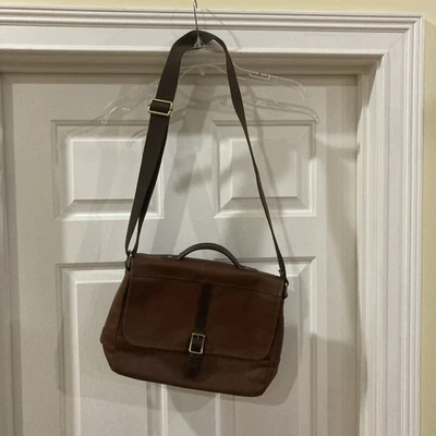 Fossil Brand Satchel Leather Brown Handbag Purse Shoulder Bag EUC - Image 1 of 4