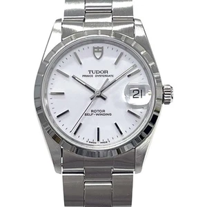 TUDOR WATCH 74020 PRINCE OYSTERDATE AUTOMATIC WHITE DIAL STAINLESS STEEL UNISEX - Picture 1 of 16