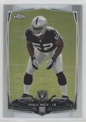 2014 Topps Chrome Refractor Khalil Mack #184 Rookie RC - Image 1 of 3