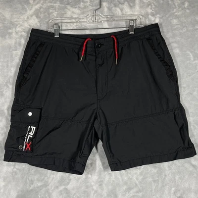 Ralph Lauren RLX Black Cargo Swim Shorts Mens Size XXL Polyester Nylon Blend - Image 1 of 4