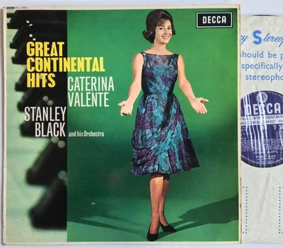 Caterina Valente - Great Continental Hits Decca Vinyl LP Stereo SKL 4508 / 1962 - Image 1 of 4