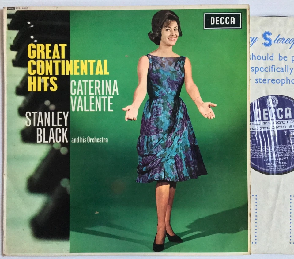 Caterina Valente - Great Continental Hits Decca Vinyl LP Stereo SKL 4508 / 1962 - Image 1 of 4