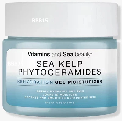 Vitamins and Sea Beauty Sea Kelp Phytoceramides gel hidratante de reidratação 6oz - Imagem 1 de 3