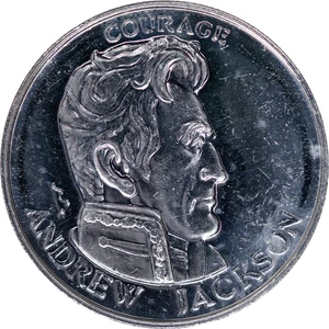 1994 Andrew Jackson .999 Silver Round 1\2 oz - Picture 1 of 2