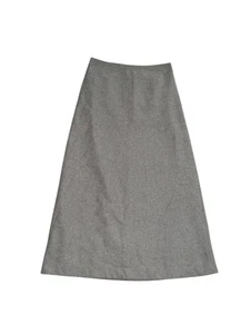 Gap Size 4 Wool Blend Maxi Skirt Gray Long Academia Capsule Preppy Minimalist  - Picture 1 of 7