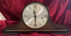 LINDEN MANTEL CLOCK BLACK FOREST HERMLE 1051-020 TRIPLE CHIME~GERMANY - Picture 1 of 16