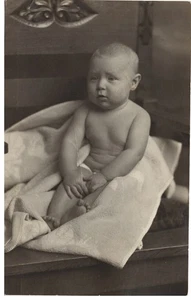 1900s B&W Photo Postcard RPPC Pretty Baby #1394 - Picture 1 of 2