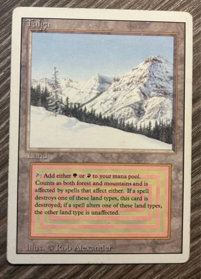 Taiga Magic The Gathering Revised Edition MTG 1994 (MP) - Image 1 of 4