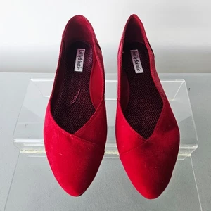 Kelly and Katie Damen-Slipper mandelförmige Zehenpartie rot Stoff Größe 9,5 M - Bild 1 von 7