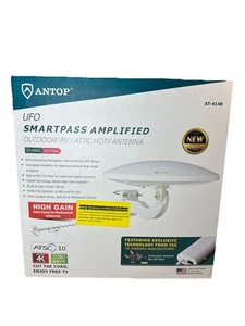 ANTOP AT-414B UFO Omni-Directional,Smart pass Amplified Outdoor/RV HDTV Antenna - Picture 1 of 15