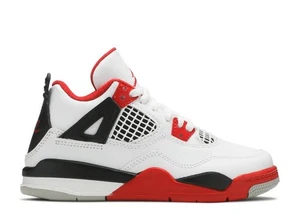 Jordan 4 Retro Fire Red (2020) (PS) taglia 3, DS NUOVO - Foto 1 di 1