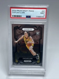 2024 Panini Prizm Draft Picks #57 Caitlin Clark PSA 9 Mint Rookie - Picture 1 of 2