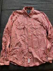 L.O.G.G. Herren Hemd, Langarm Shirt, Rot-Kariert, Größe (M) - Bild 1 von 3
