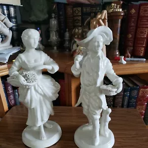 JEANNE REED's Porzellan Italienischer Gärtner Mann & Frau ITALIEN - Bild 1 von 12