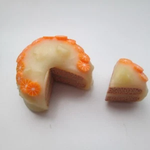 Handgefertigte Miniatur Orange Kuchen Kühlschrank Magnet Set - Bild 1 von 8