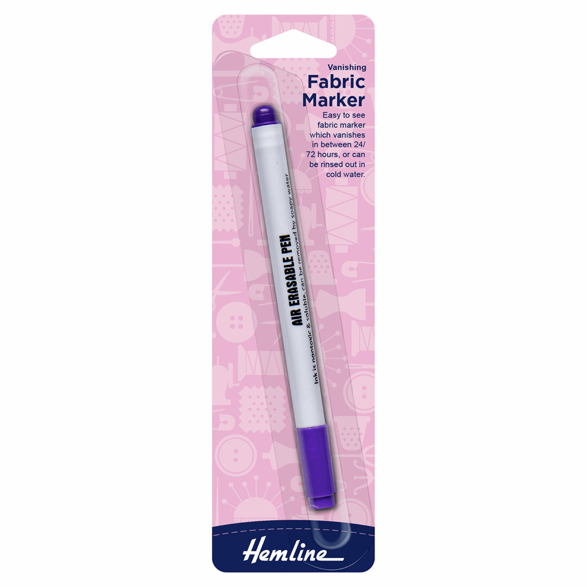 Heat Erasable Fabric Marker For Sewing, Embroidery, Quilting, Heat
