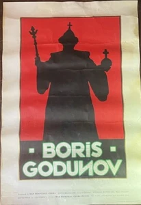 SAN FRANCISCO OPERA 1992 Original BORIS GODUNOV POSTER 22.5x33.5 WAR Memorial - Picture 1 of 5