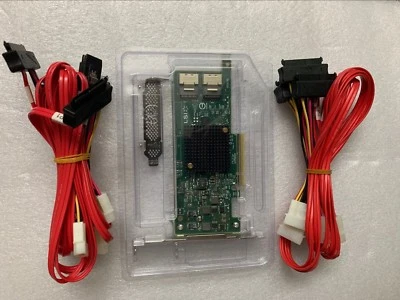 LSI 9207-8i SATA SAS 6G/s PCI-E 3.0 Host Bus Adapter + 2* SFF-8087 to SFF-8482 - Image 1 of 4