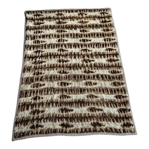 Pottery Barn Kunstfell braun ombre Überwurf Decke schwer weich Plüsch 50" x 60" (A) - Bild 1 von 6