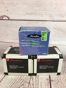 3 Packs 5000 Swingline Heavy-Duty Staples 1/2-Inch Length Used - Picture 1 of 12