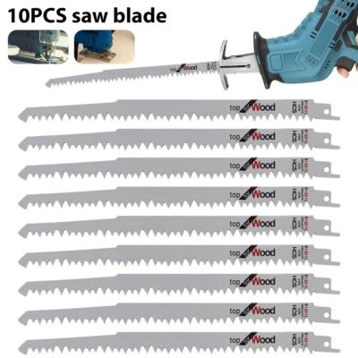 LONENENSSL 10/50x Säbelsägeblätter für Holz S1531L Sägeblatt passen für Bosch Dewalt Makita