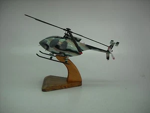 MD Helicopters Hughes-369-500 Helicopter Mahogany Kiln Wood Model Small New - Picture 1 of 1
