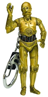 Star Wars C-3PO Keychain Keyring Robot Droid Empire Lucas Threepio S1 Retired  - Image 1 of 4
