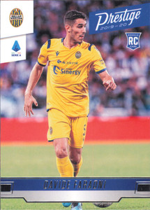 2019-20 Prestige #232 Davide Faraoni Rookie Hellas Verona Soccer Serie A NM-MT