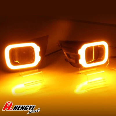 For Ford Ranger PX3 XL XLT XLS LED DRL Fog Daytime Running Light w Turn Singal - Image 1 of 4