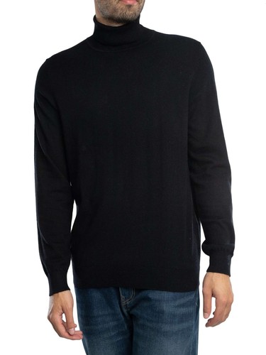 Antony Morato Men's Regular Fit Turtle Neck Knit  Black