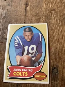 Vintage 1970 Topps Football John Unitas #180 - Picture 1 of 2