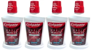 Colgate Optic White Alcohol Free Whitening Mouthwash Icy Fresh Mint, 16oz-4 Pack - Picture 1 of 2