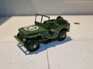 Willys Jeep Dinky Toy 153 US Army MB Green US 1:43 Diecast Scale Model Car 1945 - Picture 1 of 10