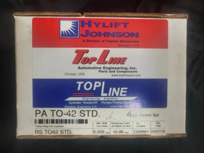 Pistones TopLine con anillos PATO42 STD para Toyota Celica de 1,8 L, Matrix, Foto 1 de 3