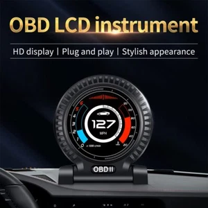F10 HUD Computer OBD2 Tachimetro Head Up Display con Motore Allarme Sicurezza RPM - Foto 1 di 8