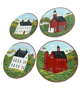 Juego de cuatro hermosos platos Brandon House Sakura Country Life - Imagen 1 de 24