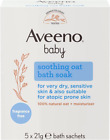 Aveeno Baby Soothing Oat Bath Sachets x 5