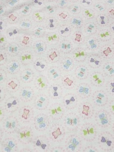 Carters weiß rosa grün blau lila Kreis Schmetterling Plüsch Fleece Babydecke - Bild 1 von 4