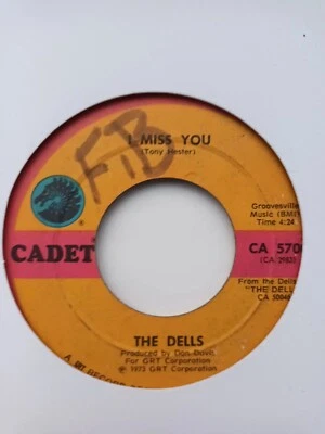 The Dells - I Miss You/Don't Make Me A Storyteller - 7 inch Music Vinyl Record - Image 1 of 2