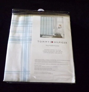 New Tommy Hilfiger " HILFIGER PLAID " SHOWER CURTAIN - Picture 1 of 7