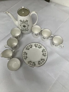 Vintage Royal Adderley "Arcadia" Coffee set - Fine Bone china - England - Picture 1 of 9