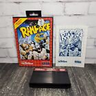 Sega Master System Rampage Complete with Manual Tested & Working