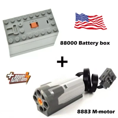 88000 Caja de Batería 8883 Motor M Tren Eléctrico Funciones de Energía para LEGO Bloque Juguete Foto 1 de 4